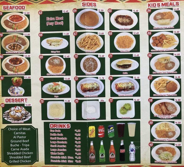 Juanillo's Mexican Grill - Compton, CA menu_pic