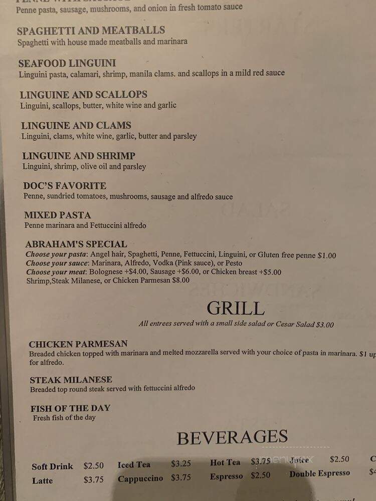 Piccolo Stivale - Huntington Beach, CA menu_pic