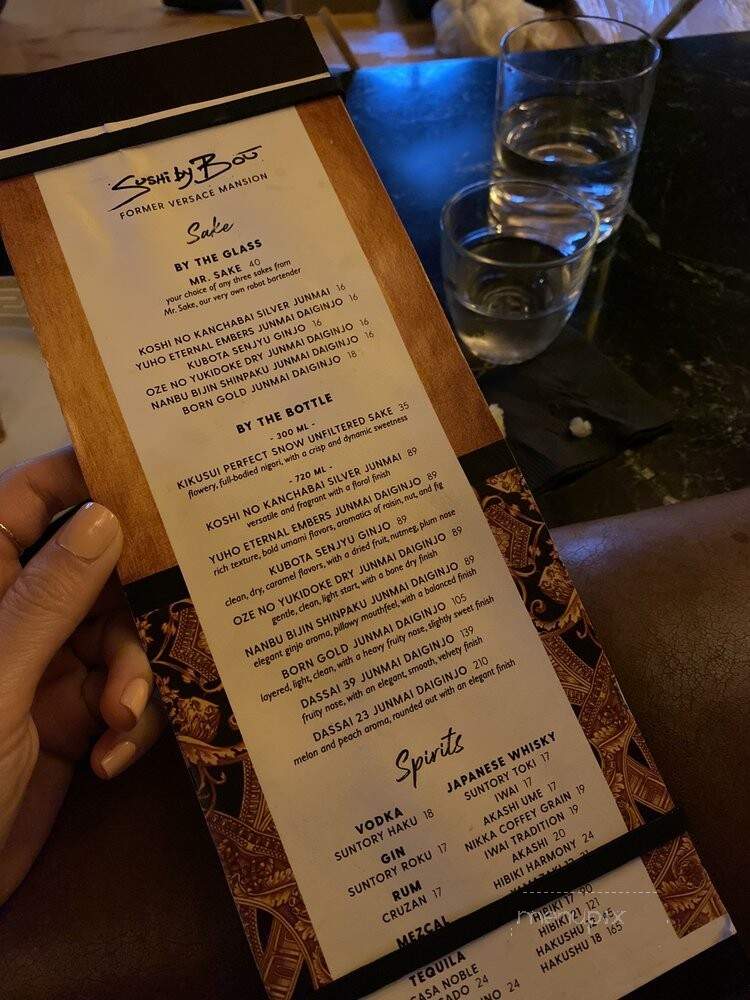 Sushi By Bou - Miami Beach, FL menu_pic