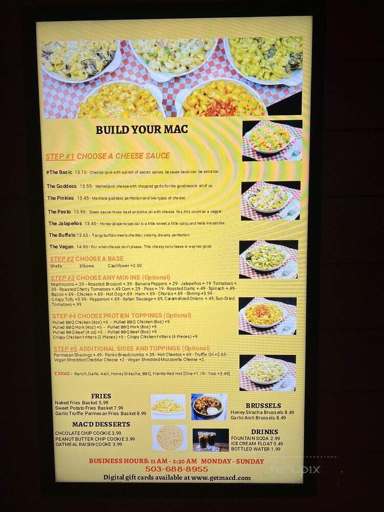 MAC'D - Portland, OR menu_pic
