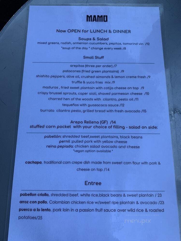 MaMo - San Francisco, CA menu_pic