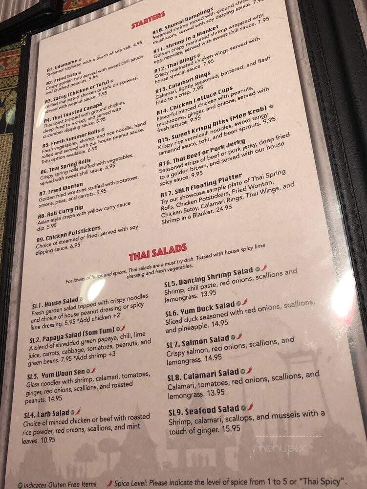 Sala Thai Street Food - Bloomfield, CT menu_pic