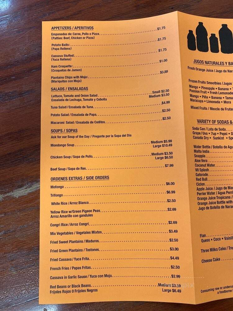 Sazon y Sabor Latino - Orlando, FL menu_pic