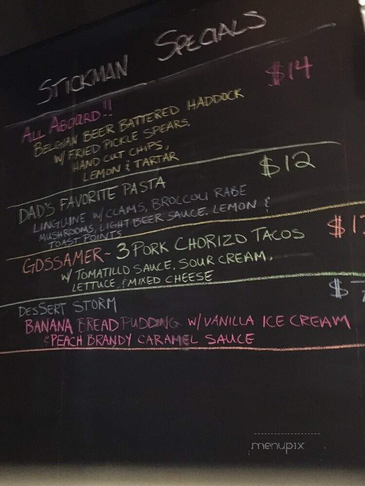 Stickman Brews - Chester Springs, PA menu_pic
