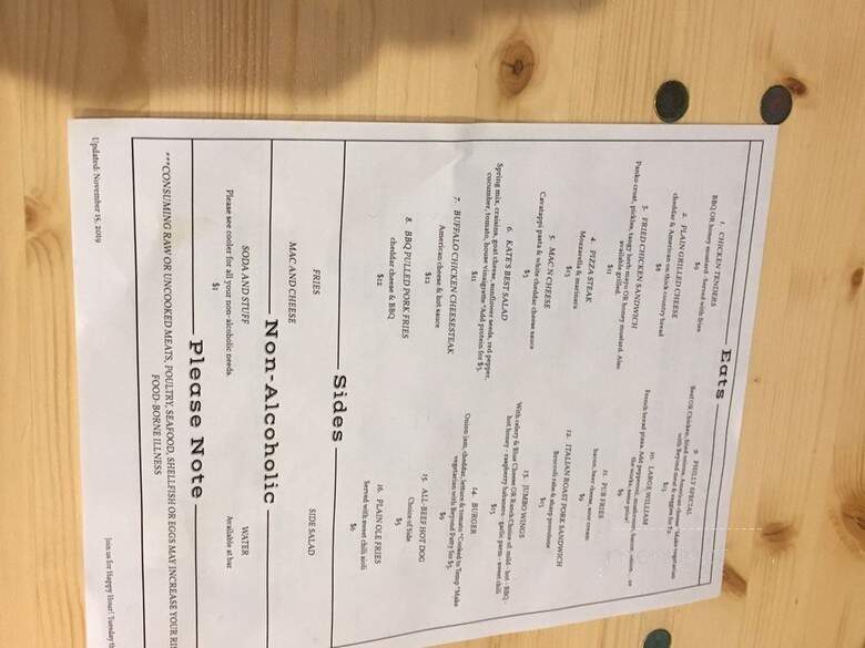 Stickman Brews - Chester Springs, PA menu_pic
