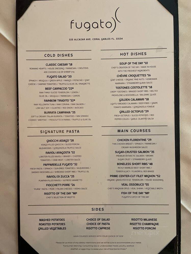 Krudo Fusion Cuisine - Coral Gables, FL menu_pic