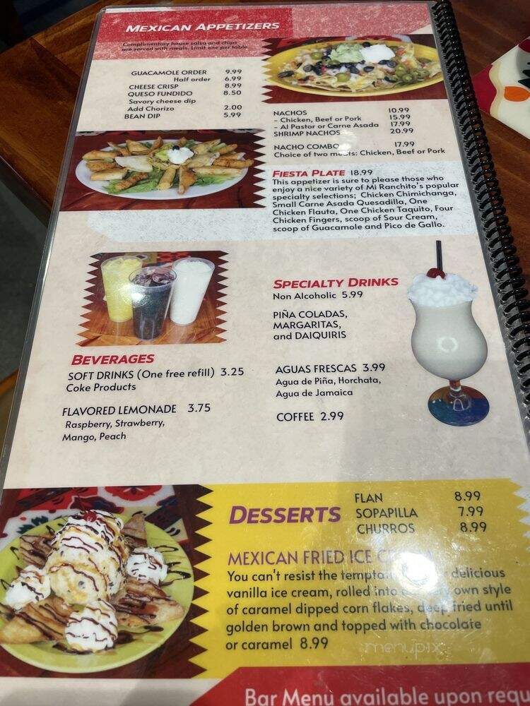 Mi Ranchito Mexican Restaurant - South Jordan, UT menu_pic