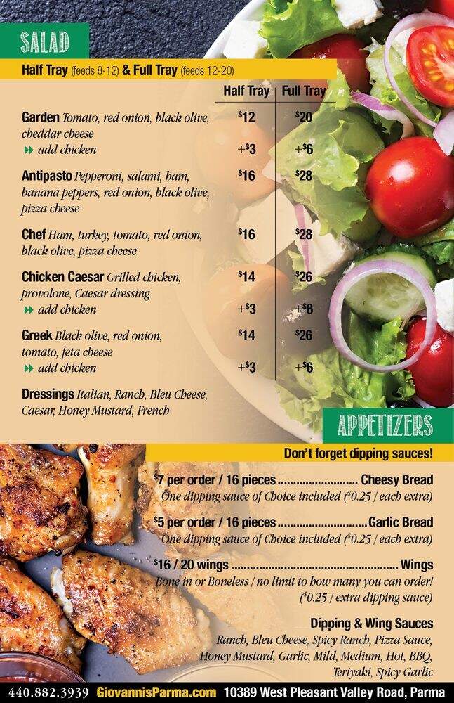 Giovanni's Pizza - Parma, OH menu_pic