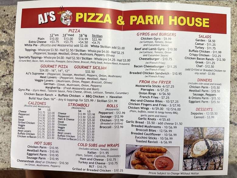 TK Alfredo's Pizza & Parm house - Pocono Summit, PA