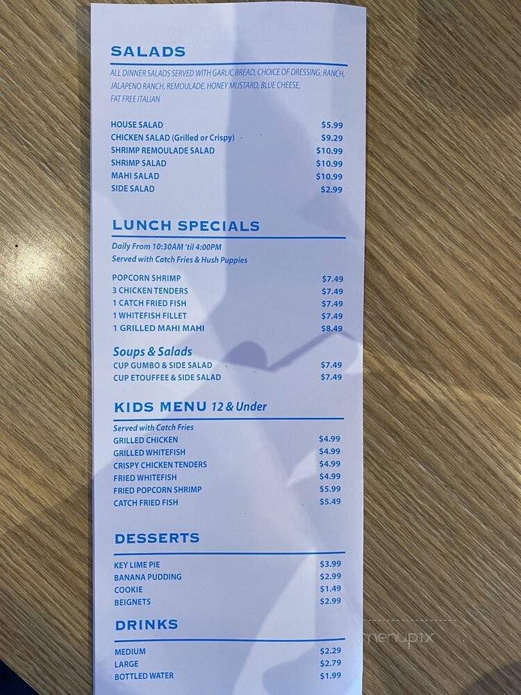 The Catch - Mansfield, TX menu_pic
