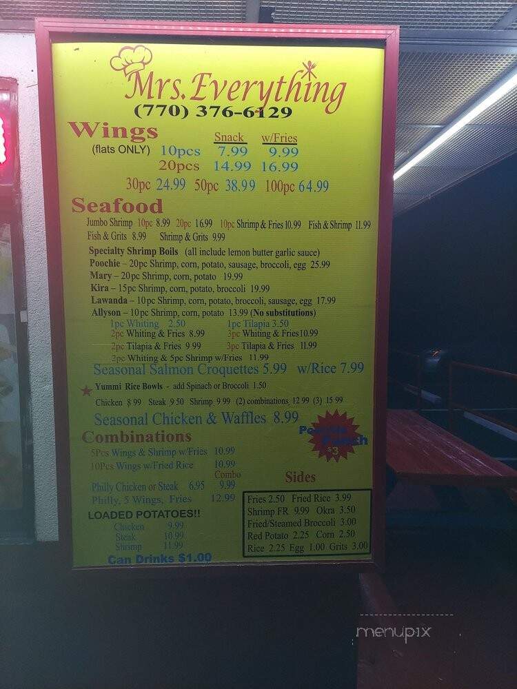 Mrs. Everything - Atlanta, GA menu_pic