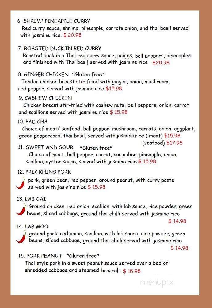 Thailicious catering - Fishkill, NY menu_pic