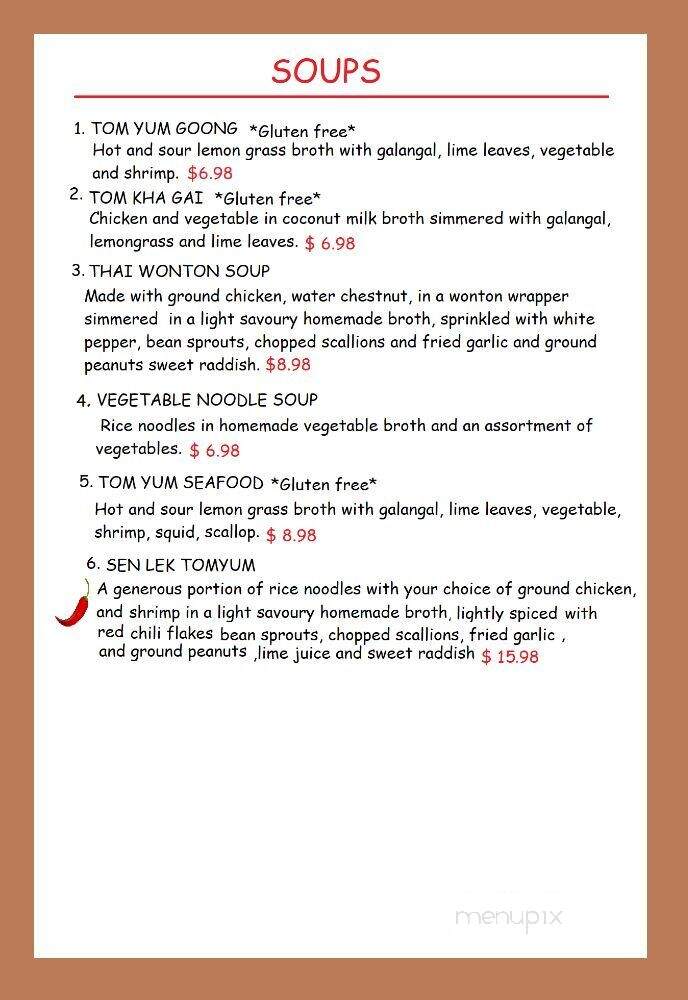 Thailicious catering - Fishkill, NY menu_pic