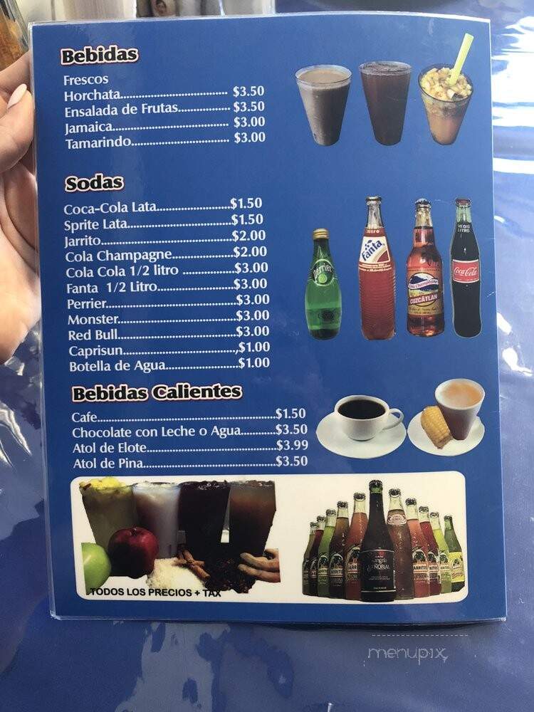 Paseo El Dorado - Los Angeles, CA menu_pic