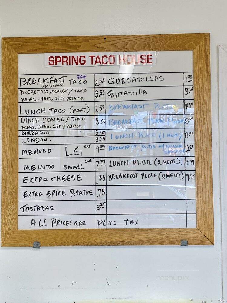Spring Taco House - Houston, TX