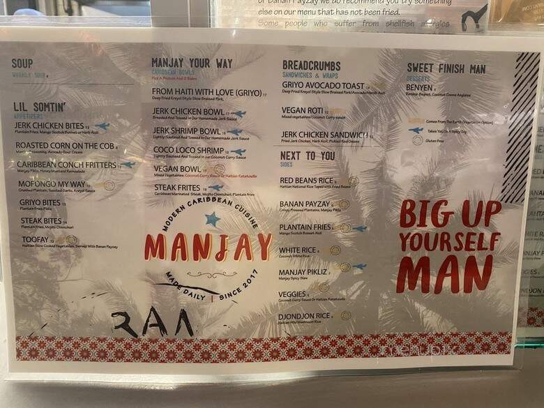 Manjay - Miami, FL menu_pic