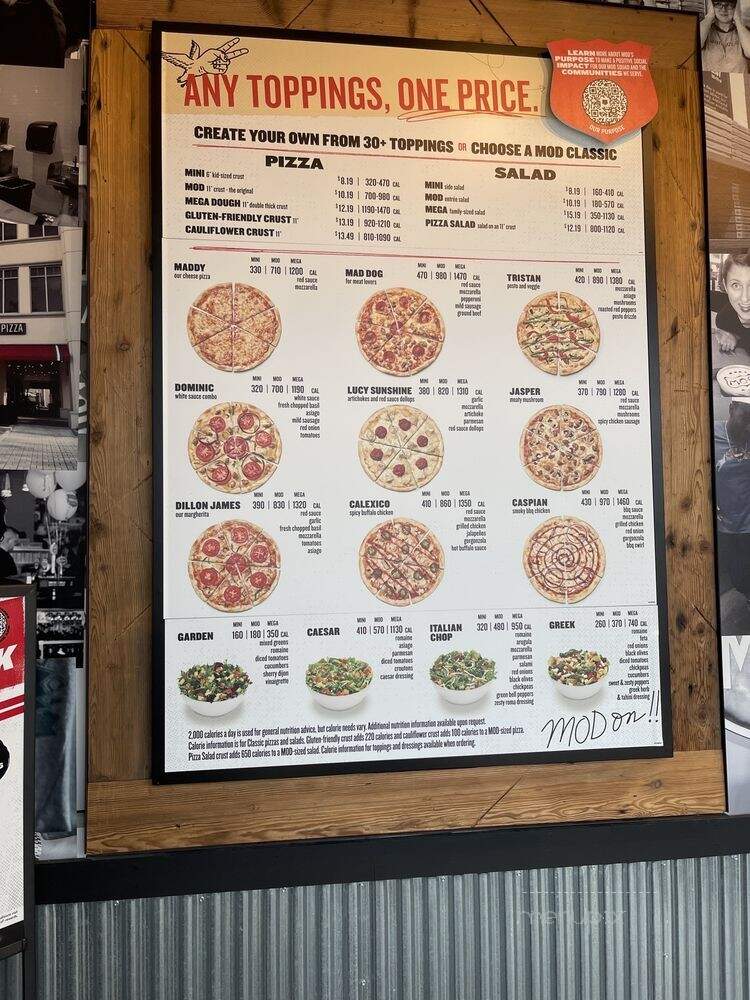 MOD Pizza - Mechanicsville, VA menu_pic