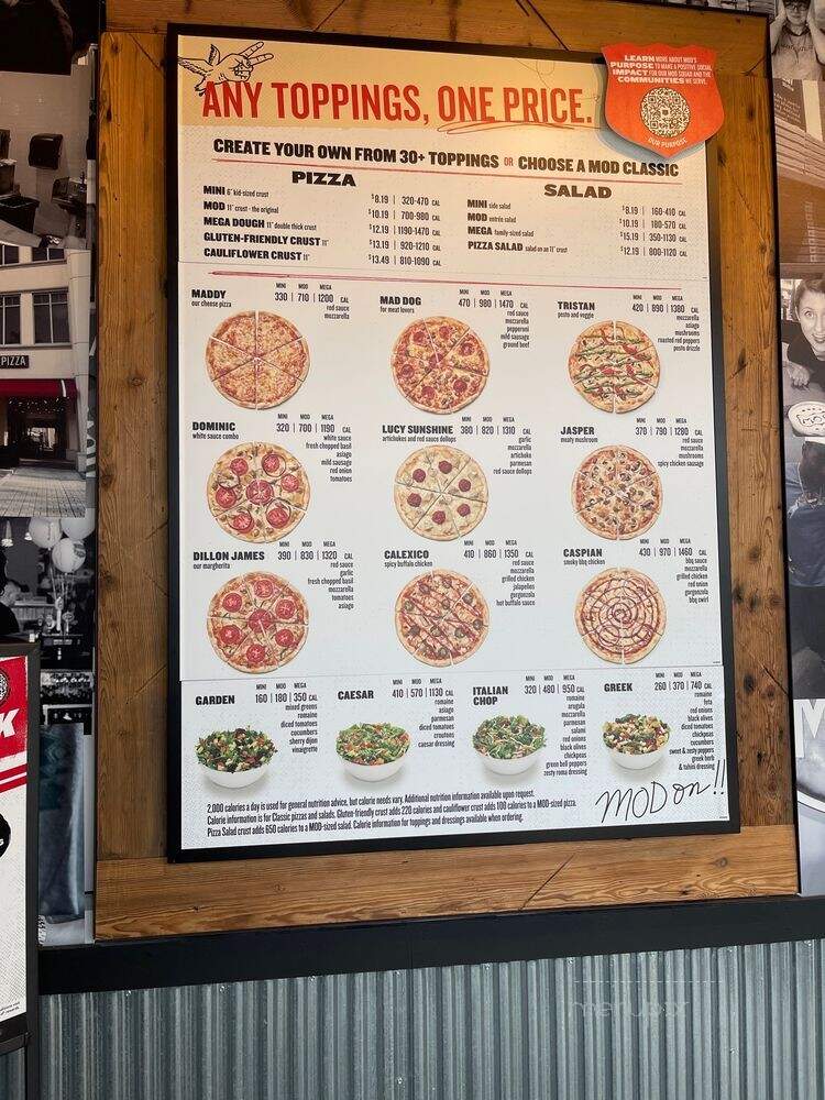 MOD Pizza - Mechanicsville, VA menu_pic