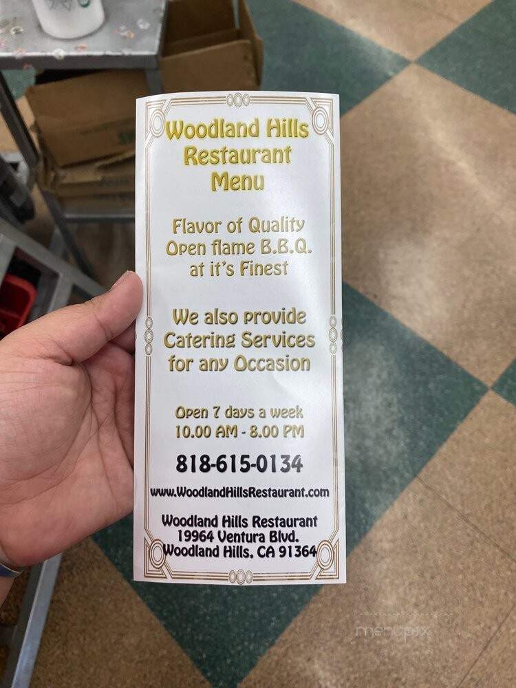 Woodland Hills Restaurant - Woodland Hills, CA menu_pic