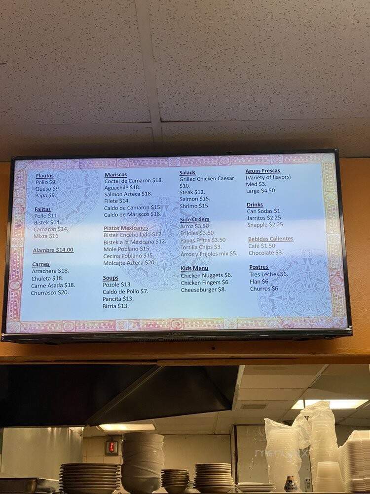 Ricon Azteca - West Caldwell, NJ menu_pic