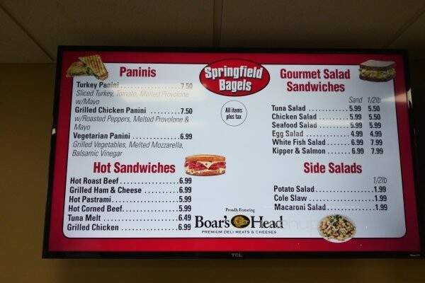 Springfield Bagels - Springfield Township, NJ menu_pic