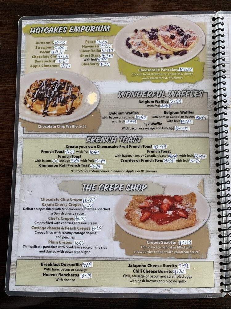 Skillets Pancake House - Indianapolis, IN menu_pic