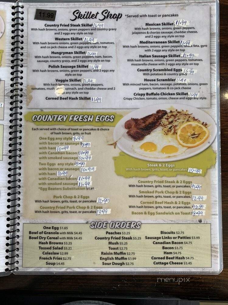 Skillets Pancake House - Indianapolis, IN menu_pic