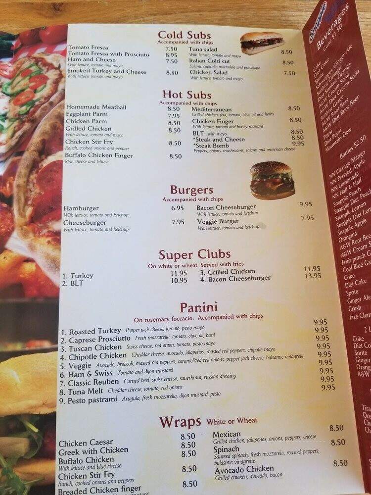 Lisa's family pizzeria - Belmont, MA menu_pic