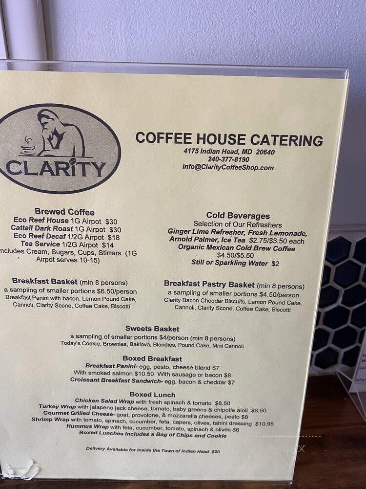 Clarity Coffee House - Indian Head, MD