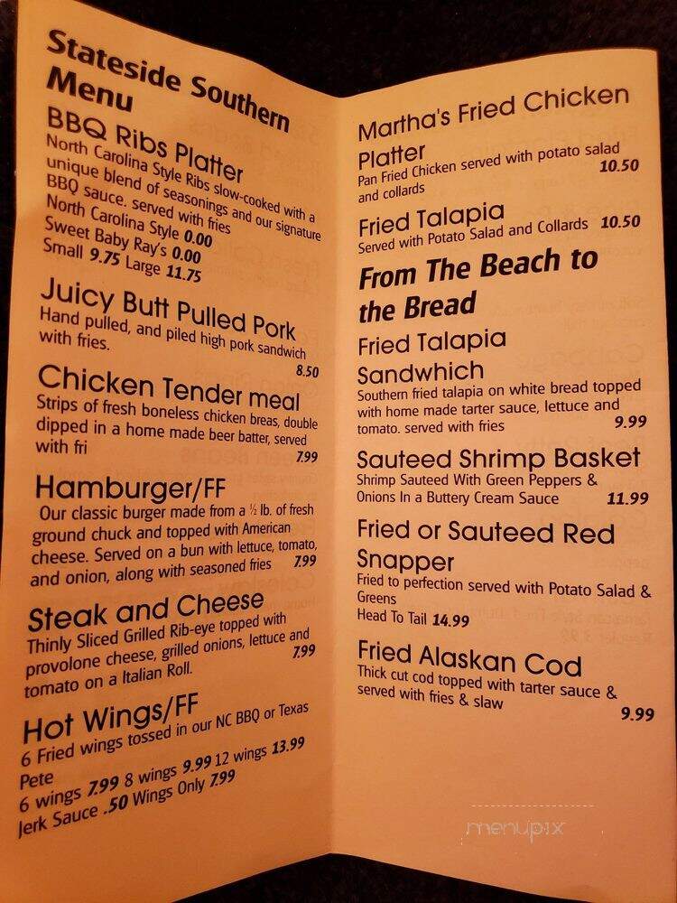 Cocoa's Octails & Jerk - Charlotte, NC menu_pic