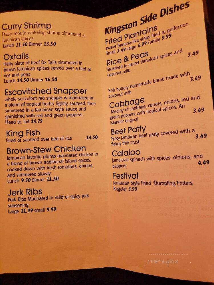Cocoa's Octails & Jerk - Charlotte, NC menu_pic