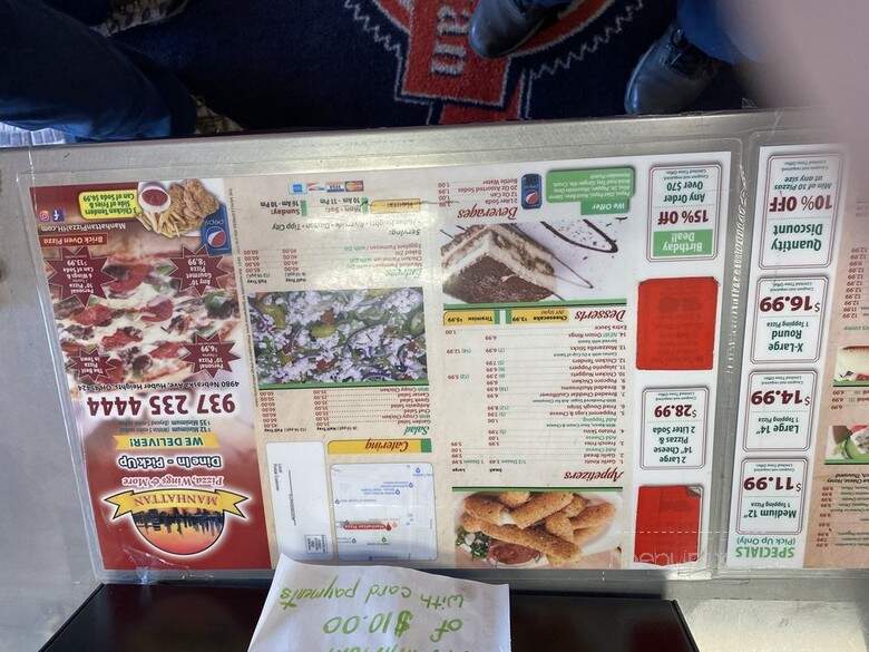 Manhattan Pizza, Wings and More - Huber Heights, OH menu_pic