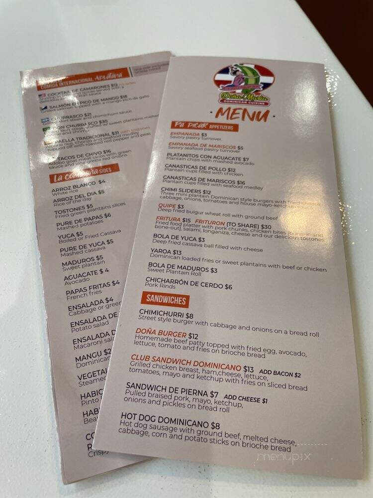 Dona Maria - Killeen, TX menu_pic