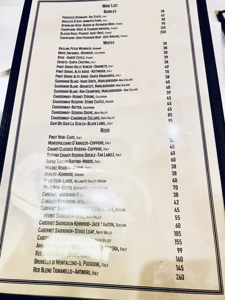George White Restaurant - Syosset, NY menu_pic