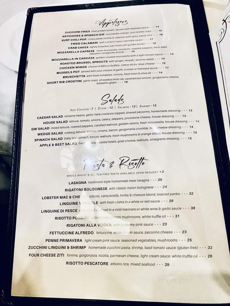George White Restaurant - Syosset, NY menu_pic
