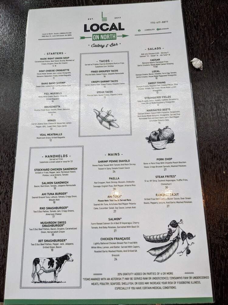Local On North - Duluth, GA menu_pic