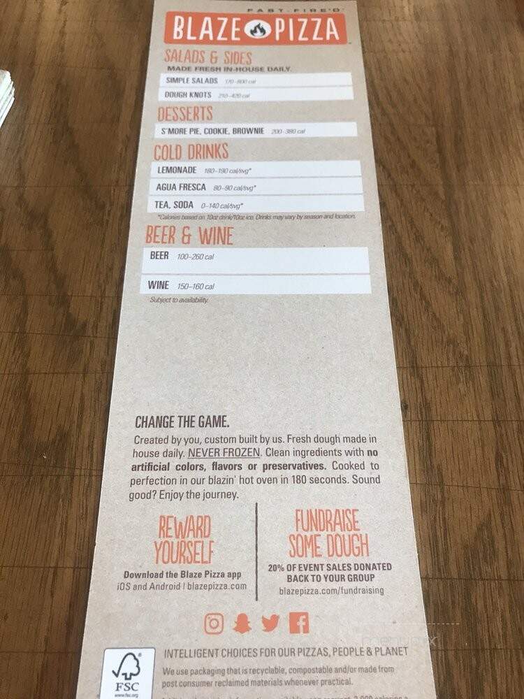 Blaze Fast-Fire'd Pizza - Oklahoma City, OK menu_pic