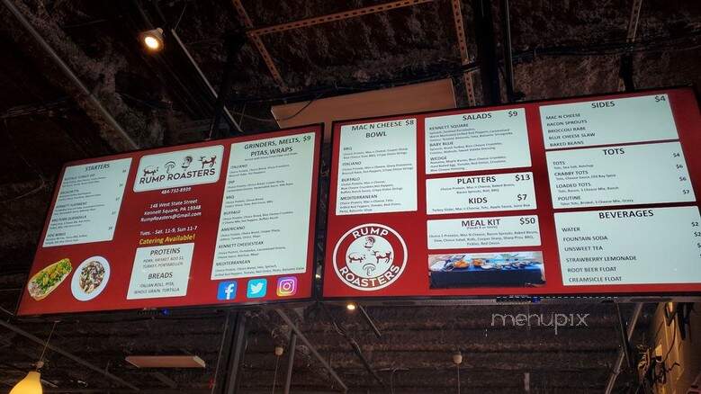Rump Roasters - Kennett Square, PA menu_pic