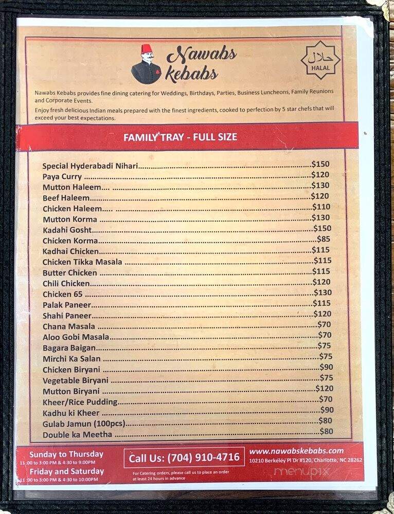 Nawabs Kebabs - Charlotte, NC