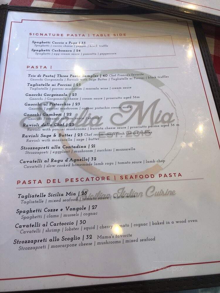 Sicilia Mia - Farmington, UT menu_pic