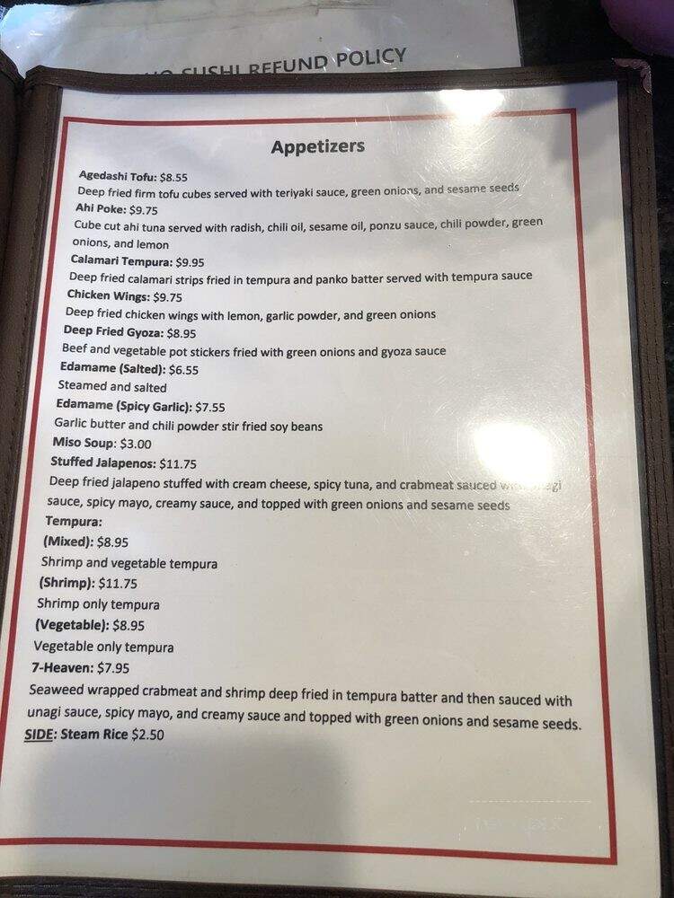 Soho Sushi Express - Rancho Cordova, CA menu_pic