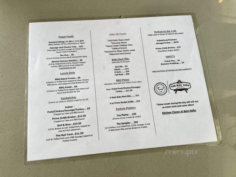 Count Porkula - Little Rock, AR menu_pic