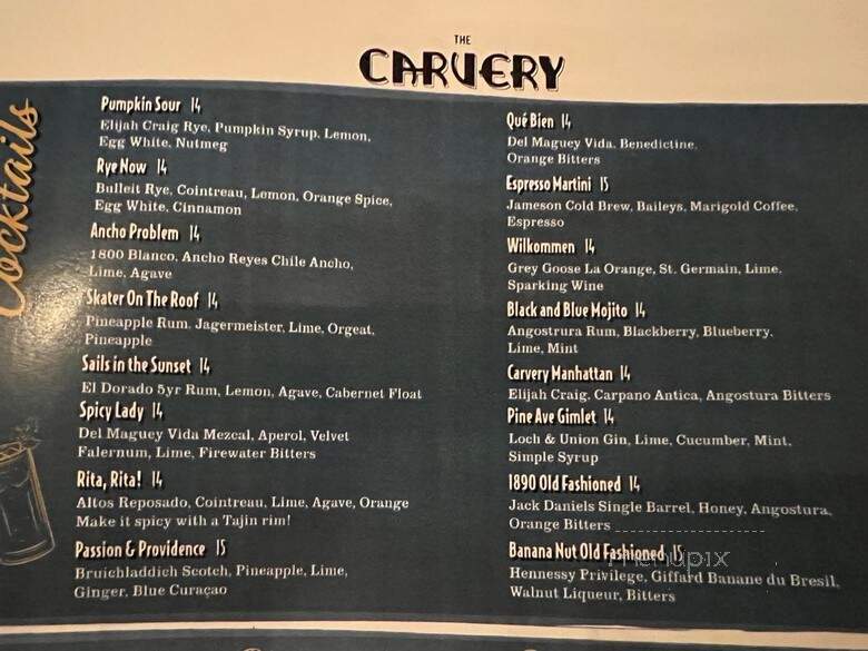 The Carvery - Long Beach, CA menu_pic
