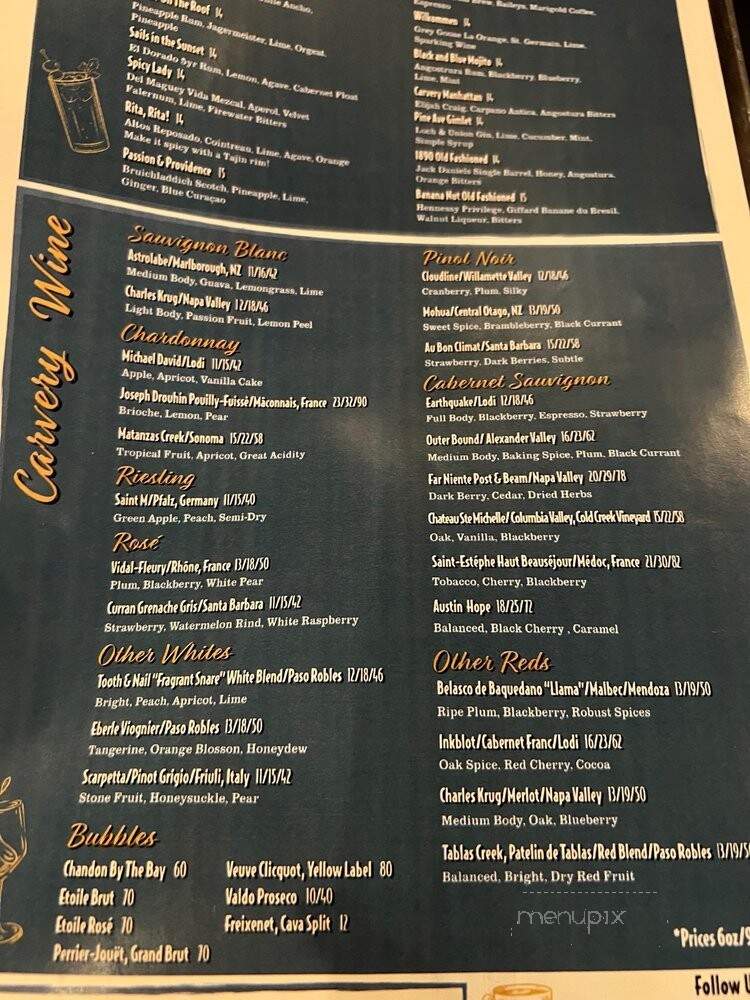 The Carvery - Long Beach, CA menu_pic