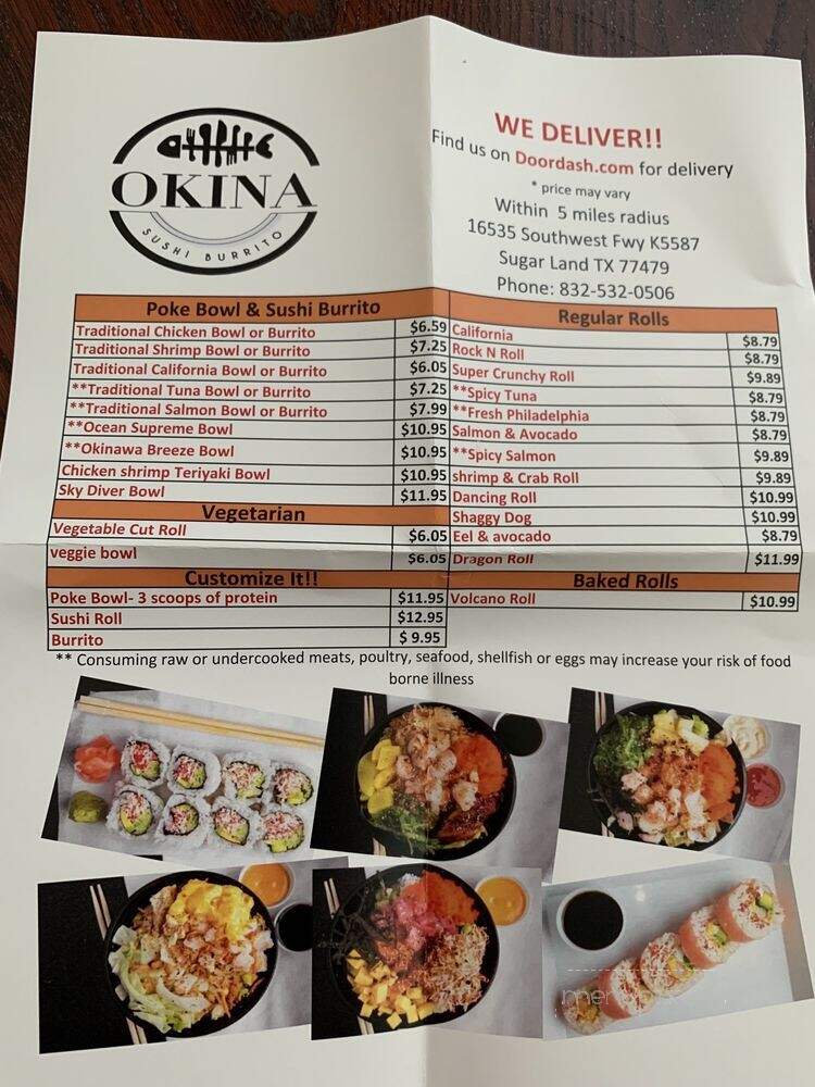 Okina Sushi Burrito - Sugar Land, TX