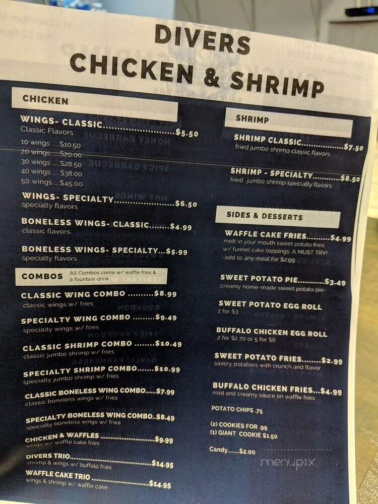 Divers Chicken & Shrimp - Portsmouth, VA menu_pic