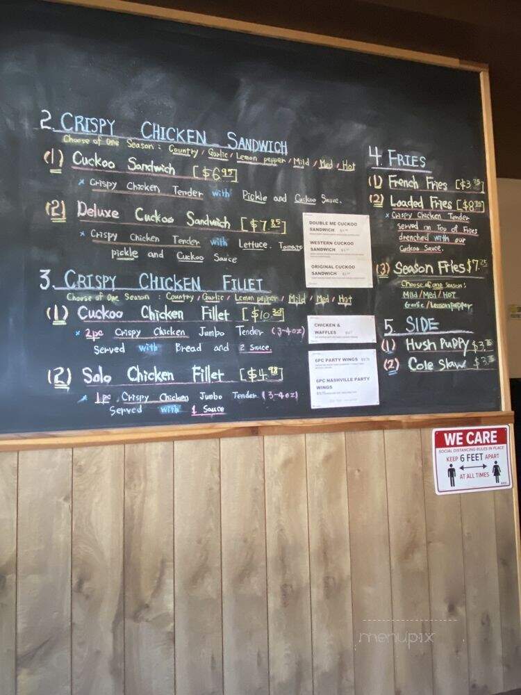 Cuckoo Rooster - Agoura Hills, CA menu_pic