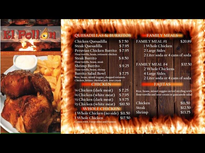 El Pollon - Lexington Park, MD menu_pic
