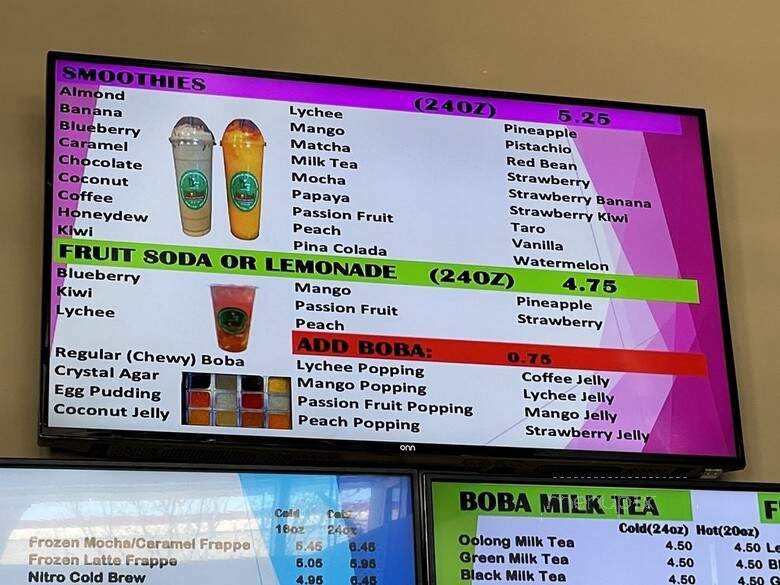 DCha Cafe - Lakewood, CO menu_pic