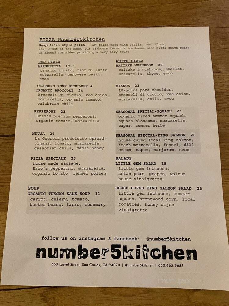 Number5Kitchen - San Carlos, CA